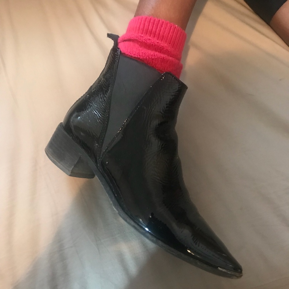 ACNE JENSEN BOOT/// blk patent